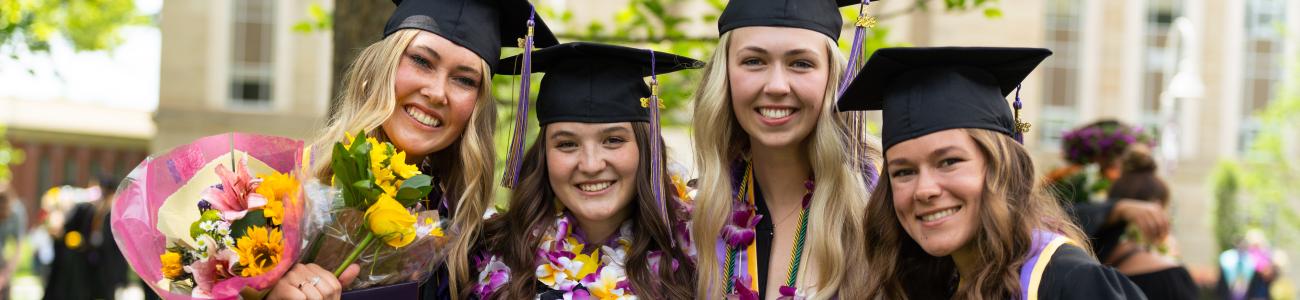 students at graduation